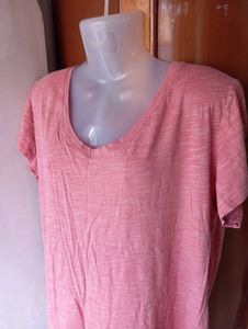 Pink V-Neck T-Shirt