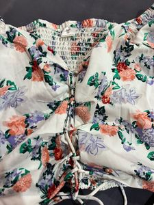 Floral Print Crop Top