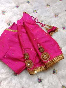 Stunning Pink Embellished Work Blouse