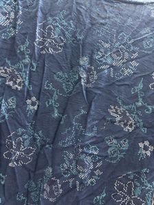 Blue Floral Print Kurta