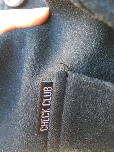 Women Blazer In Grey Charcoal