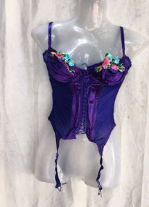 Purple Floral Corset