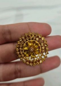 Gold Tone Statement Ring