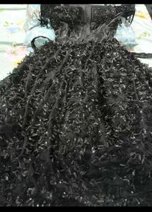 Stunning Black Sequined Gown