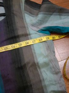 Striped Raw Silk Kurta Churidaar