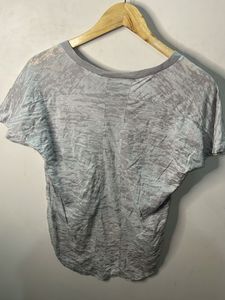 Grey American Rebel Eagle Graphic T-Shirt