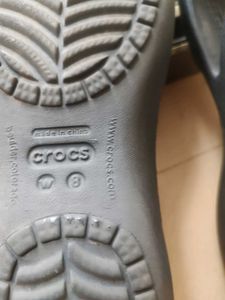 Crocs Kadee Flat Black Ballet Flats w8.