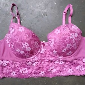 Pink Lace Bra &amp; Panty Set