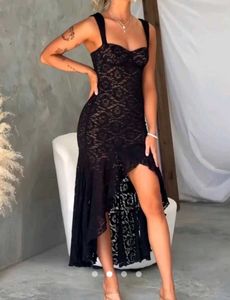 Elegant Black Lace Dress