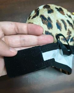 Leopard Print Bra with Chain Straps