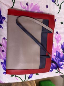 Colorblock Tote Handbag