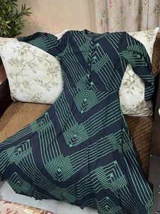Elegant Geometric Print Kurta
