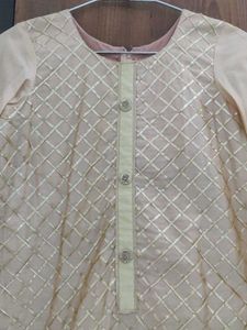 Elegant Peach Kurta Set with Dupatta🌼✨