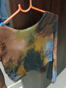 Trendy Sheer Crop Top