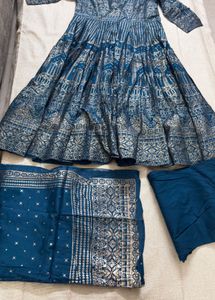 BIBA Teal Blue Suit