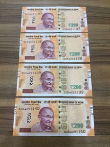 4PC Star Issue, 200 Indian Rupee Notes
