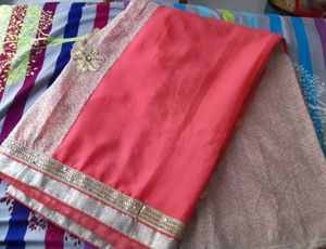 Beautiful Red Color Heavy Saree