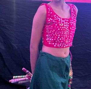 Rani Pink Raw Silk Blouse