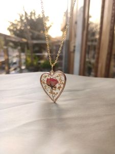 Real Rose Necklace Pendant