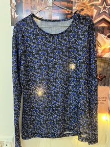 Floral Print Long Sleeve Top fits XS/ S