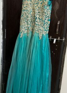 Blue Party Wear Gown