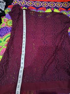 Burgundy Long Sleeve Top