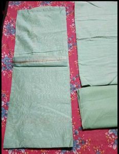 Elegant Mint Kurta meterial with Embroidery
