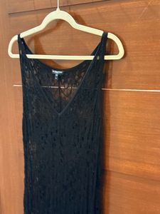 Elegant Black Lace Maxi Dress