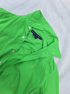 Ralph Lauren Bright Green Button-Up Shirt