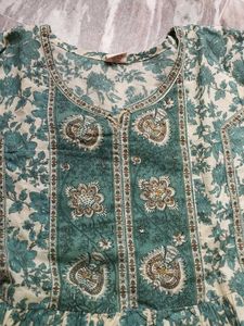Boho Floral Print Short Kurti