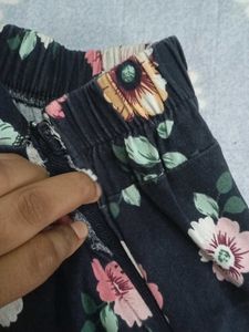 Floral Print Mini Skirt with Bow Detail
