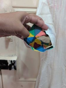 Vibrant Geometric Print Kurta Set