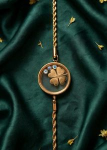 🆕anti tarnish Gold Clover &amp; Evil Eye Bracelet