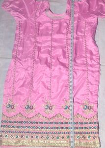 Designer Pink Silk suit