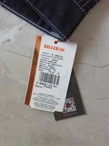 Black Wide Leg Contrast Stitch Jeans