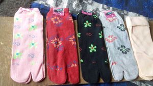 Toe Socks - Colorful Designs Set Of 5