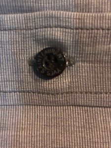 Men's Grey Striped Long Sleeve Shirt
