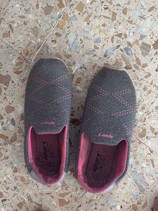 Sparx Women's Grey Slip-On Shoes