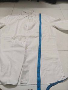 Classic White Men's Button-Up Shirt