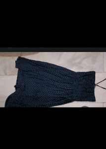 blue neck dress