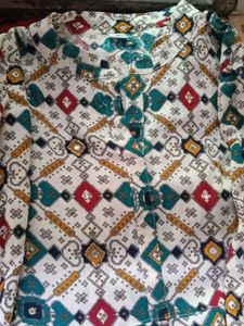 anarkali Kurta with Mirror Work