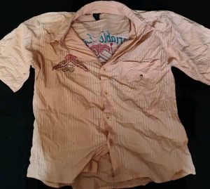 Women's Striped Button-Up Shirt
