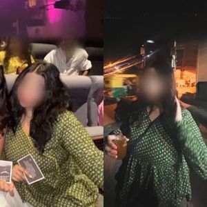 Stylish Long Sleeve Green Printed Kurta