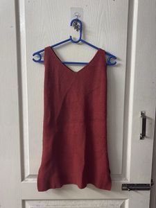Chic Red Knit Top