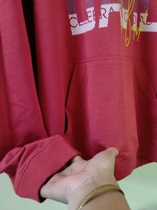 Red/ rust Graphic Hoodie