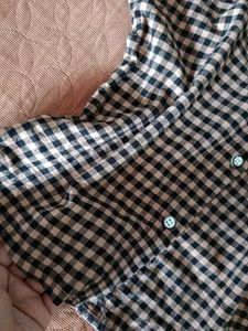 Chic Checked Button-Up Top