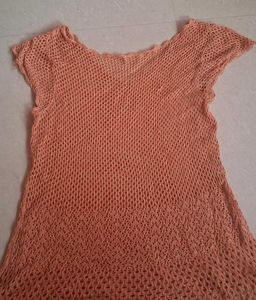 Peach Knit Top