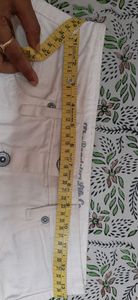 Roadster White Skirt  Waist-28 front buttons