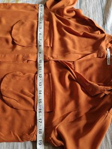 Orange Button-Up Shirt