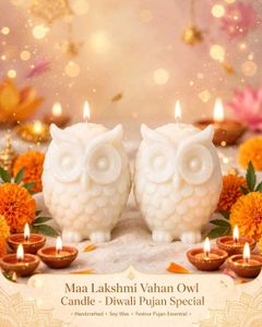 Lakshmi Owl Candle - Diwali Pujan Special
